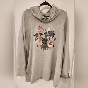 Penningtons "Active Zone" Grey Funnel Neck. Size 2X